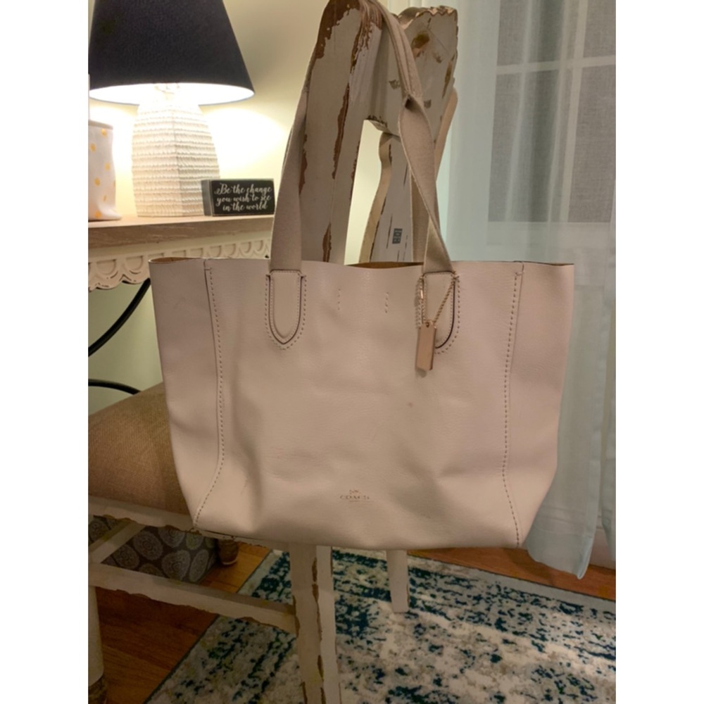 Coach leather tote